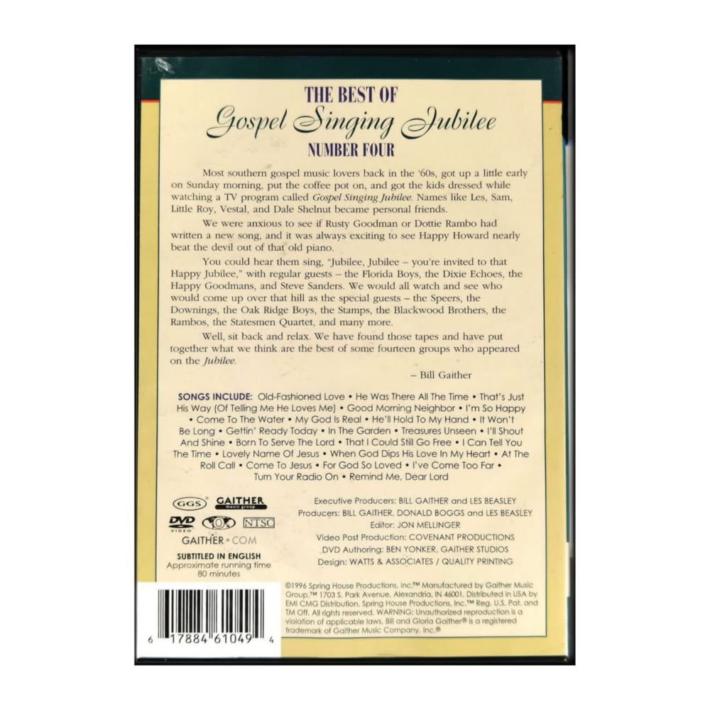 Hall Of Honor 6 The Best Of Gospel Singing Jubilee 4
