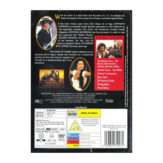 Zorro: The Mask Of Zorro