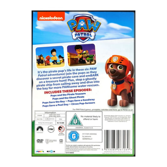 Paw Patrol: Pups And The Pirate Treasure