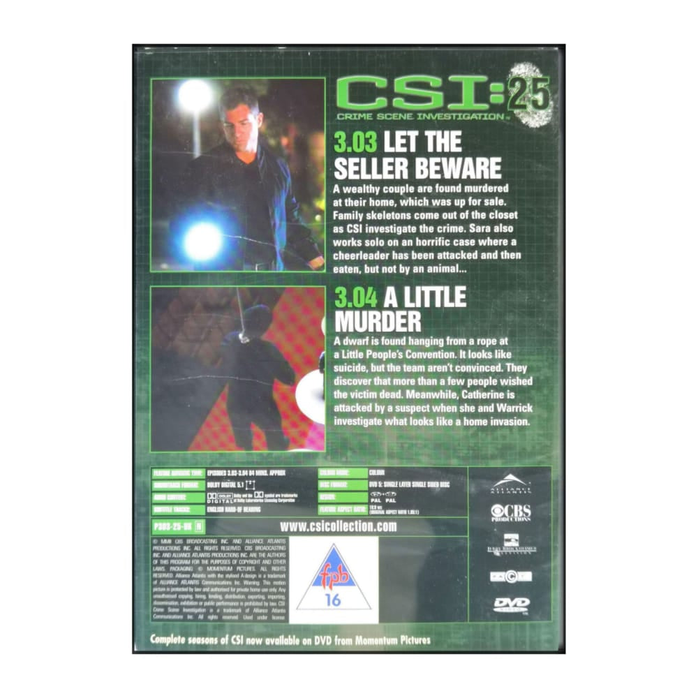 Csi: Crime Scene Investigation V25