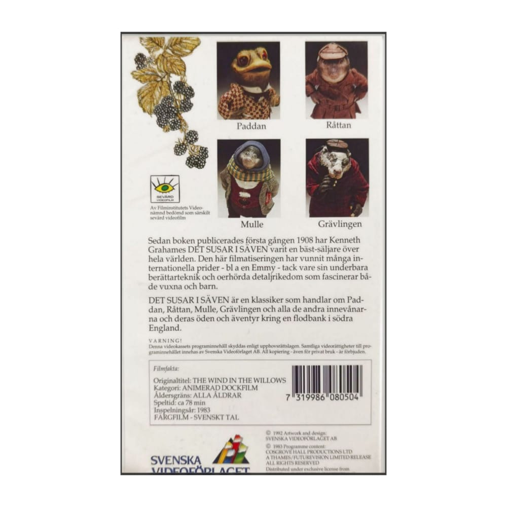 The Wind In The Willows | Det Susar I Säven