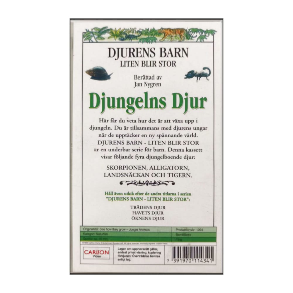 See How They Grow (1994) Djurens Barn Liten Blir Stor: Djungelns Djur