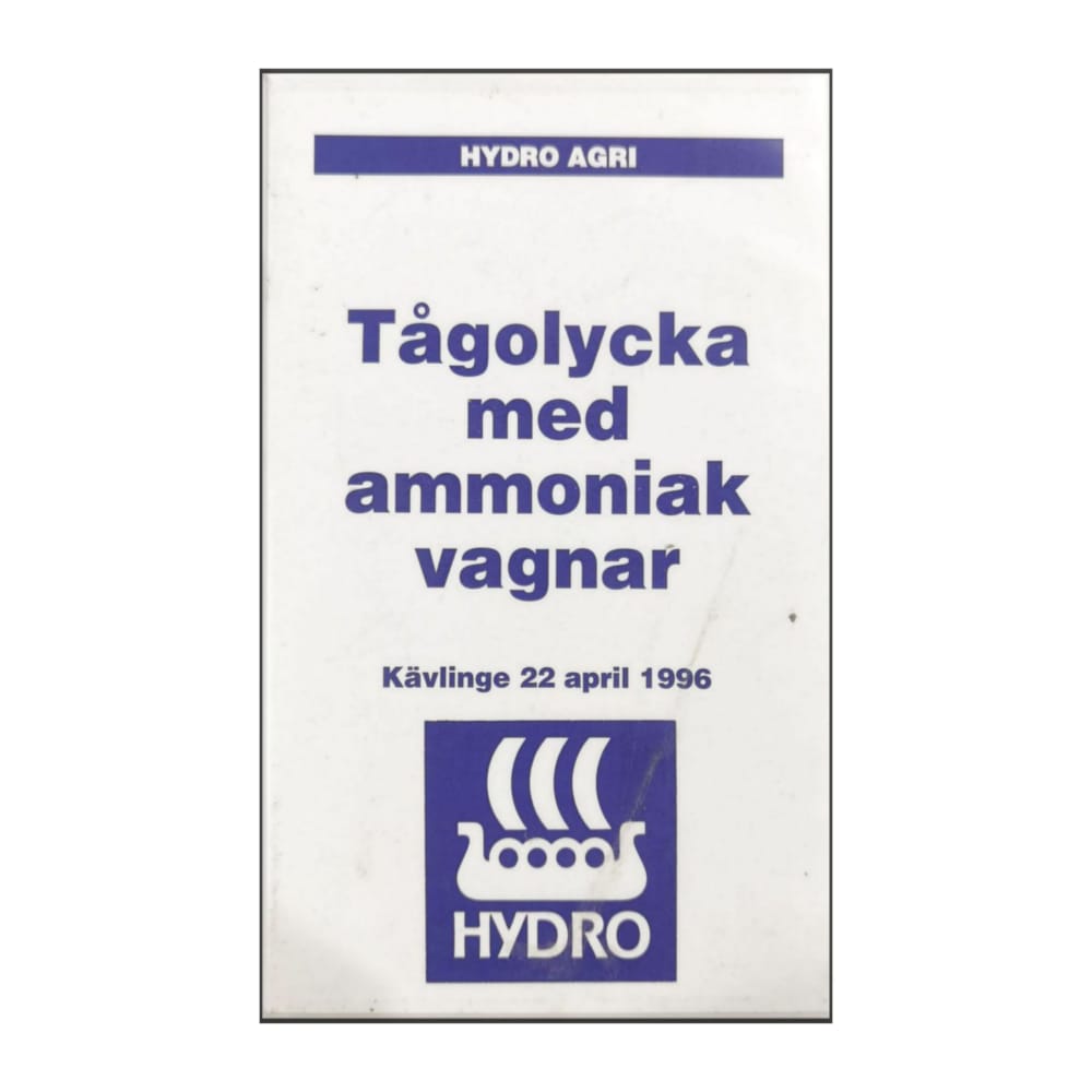 Tågolycka Med Ammoniak Vagnar - Kävlinge 1996-04-22