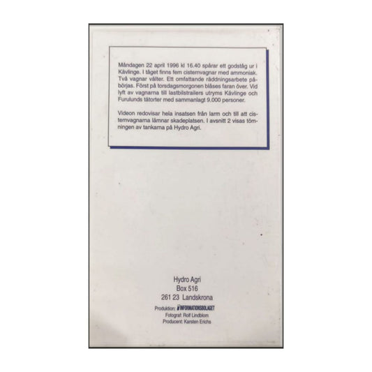 Tågolycka Med Ammoniak Vagnar - Kävlinge 1996-04-22