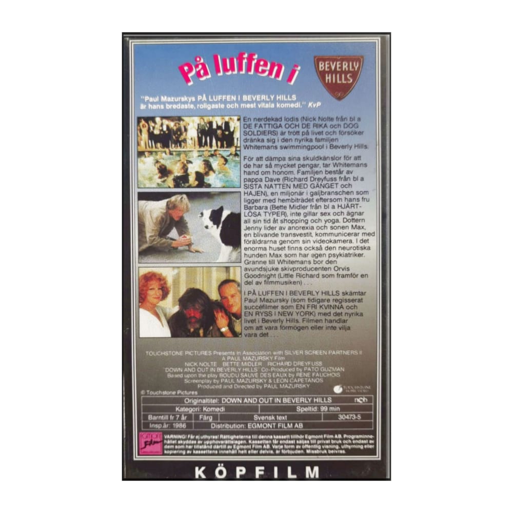 Down And Out In Beverly Hills (1986) På Luffen I Beverly Hills