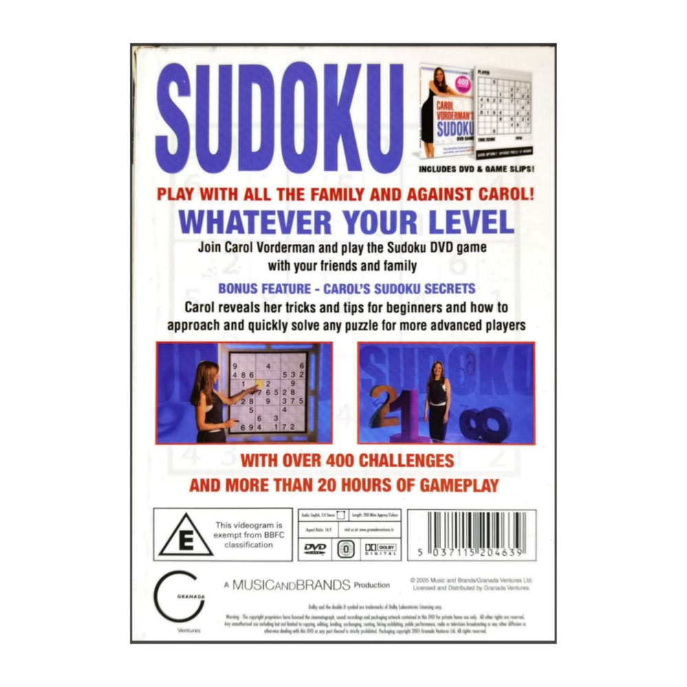 Carol Vorderman’S Sudoku