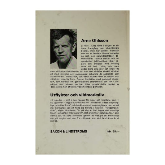 Arne Ohlsson: Utflykter Och Vildmarksliv