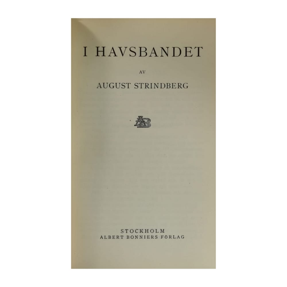 August Strindberg: I Havsbandet
