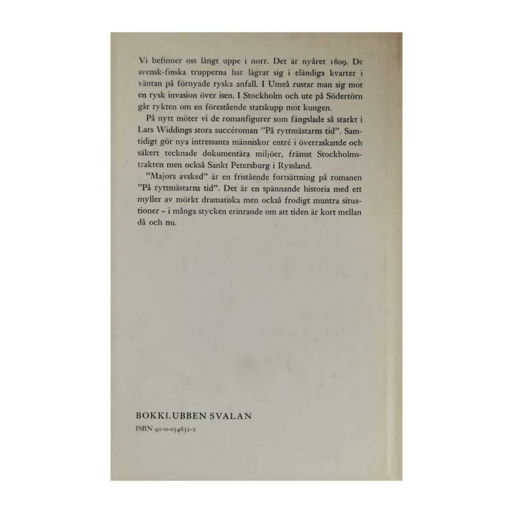 Lars Widding: Majors Avsked