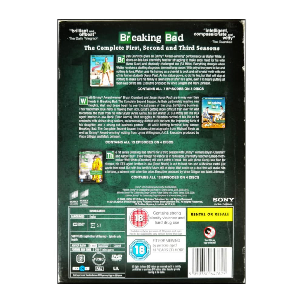 Breaking Bad 1-3