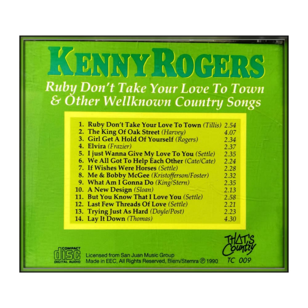 Kenny Rogers: Ruby Don’T Take Your Love To Town