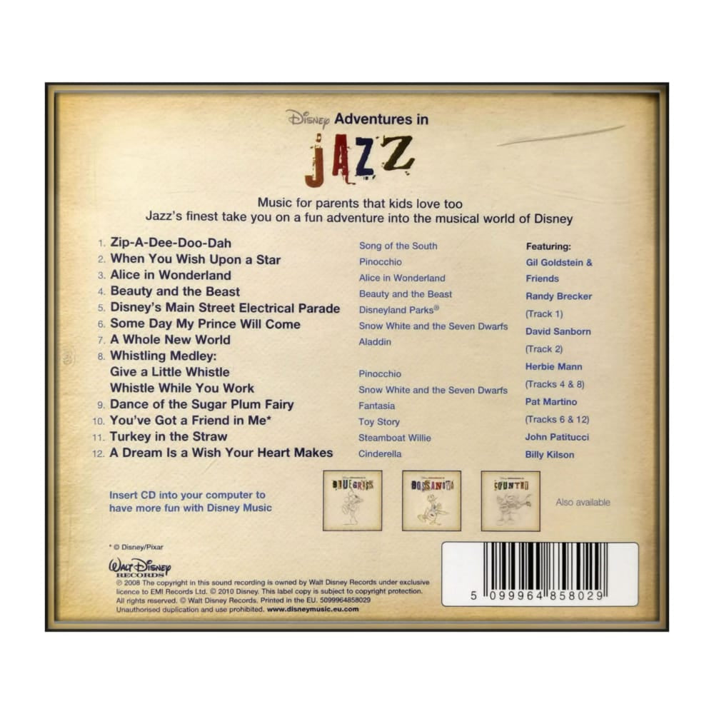 Disney Adventures In Jazz
