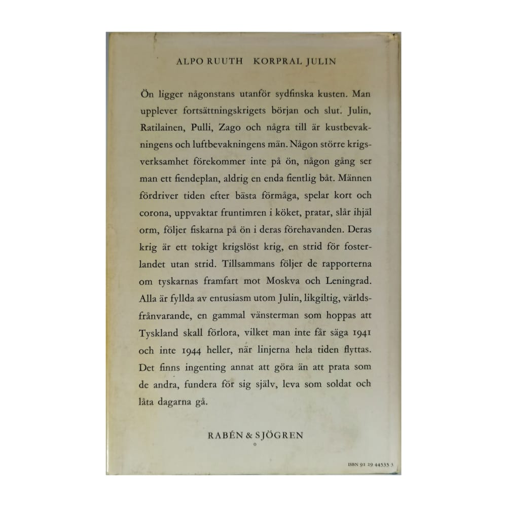 Alpo Ruuth: Korpral Julin