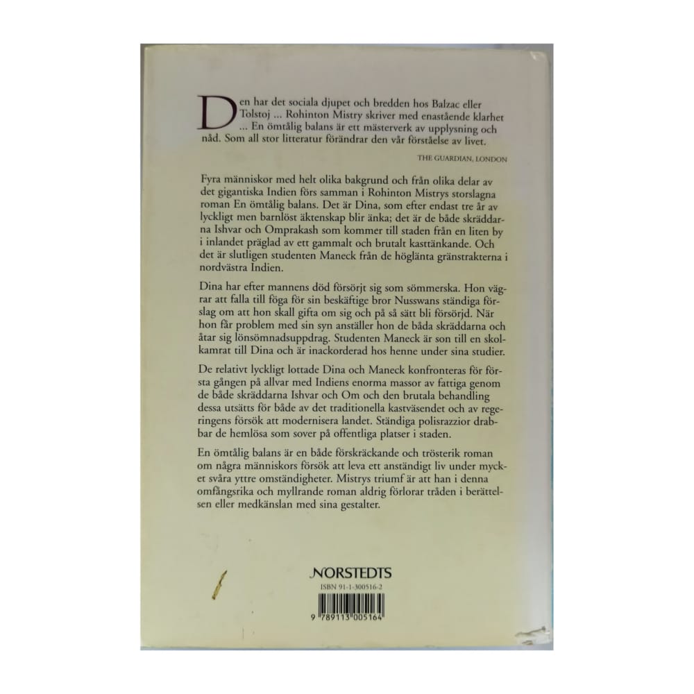 Rohinton Mistry: En Ömtålig Balans