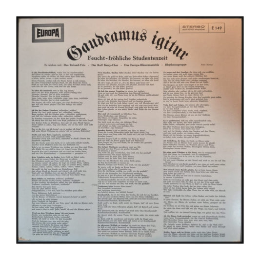 Gaudeamus Igitur – Feucht-Fröhliche Studentenzeit