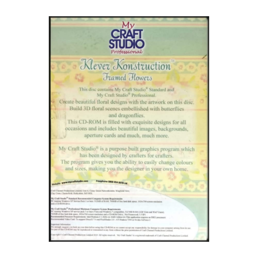 My Craft Studio Professional Klever Konstruktion Framed Flowers