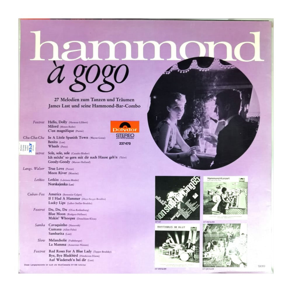 James Last Und Seine Hammond-Bar-Combo: Hammond À Gogo