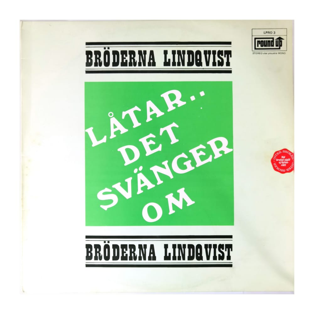Bröderna Lindqvist: Låtar Det Svänger Om