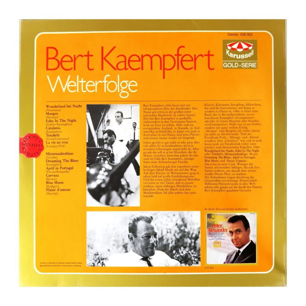 Bert Kaempfert: Welterfolge