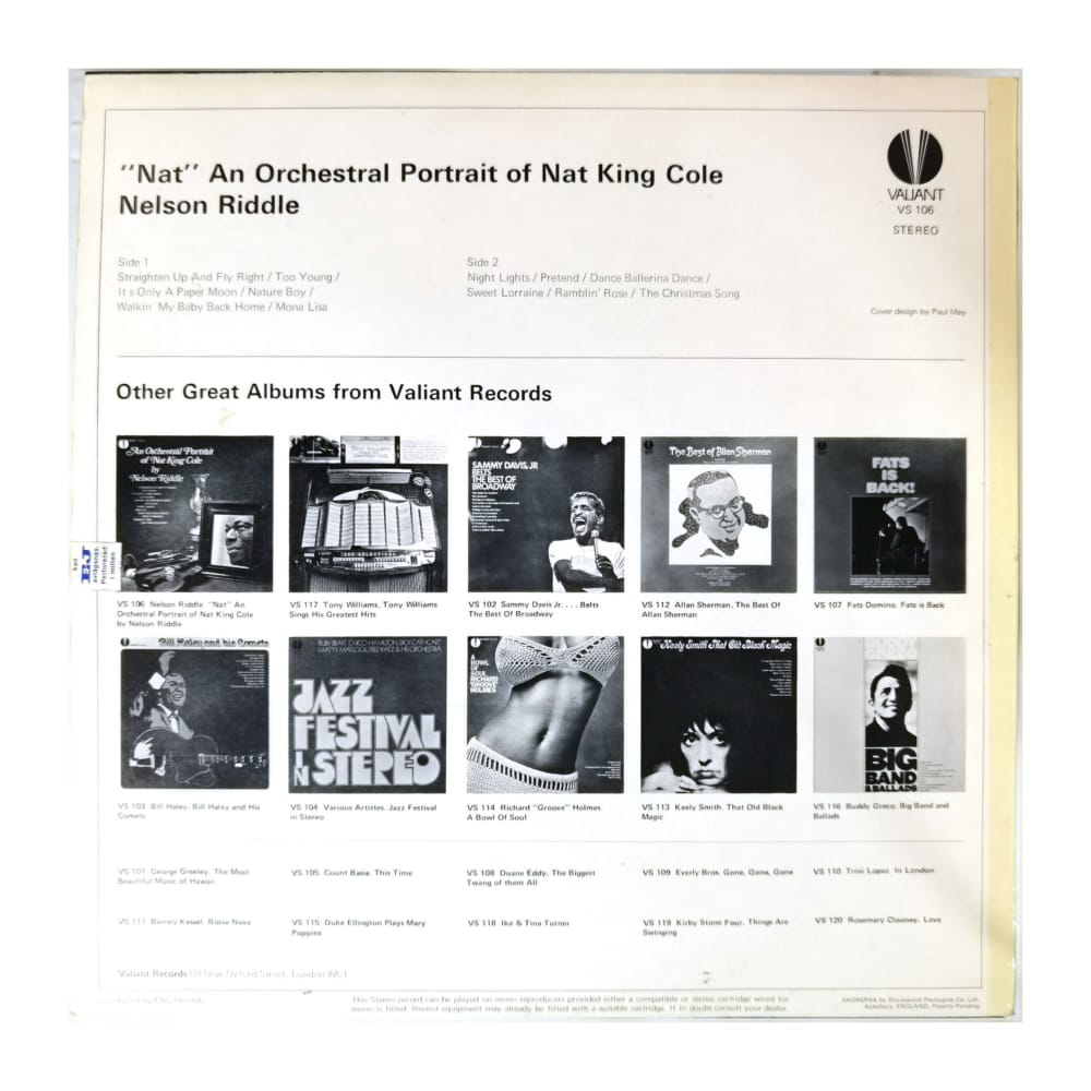 Nelson Riddle: An Orchestral Portrait Of Nat King Cole