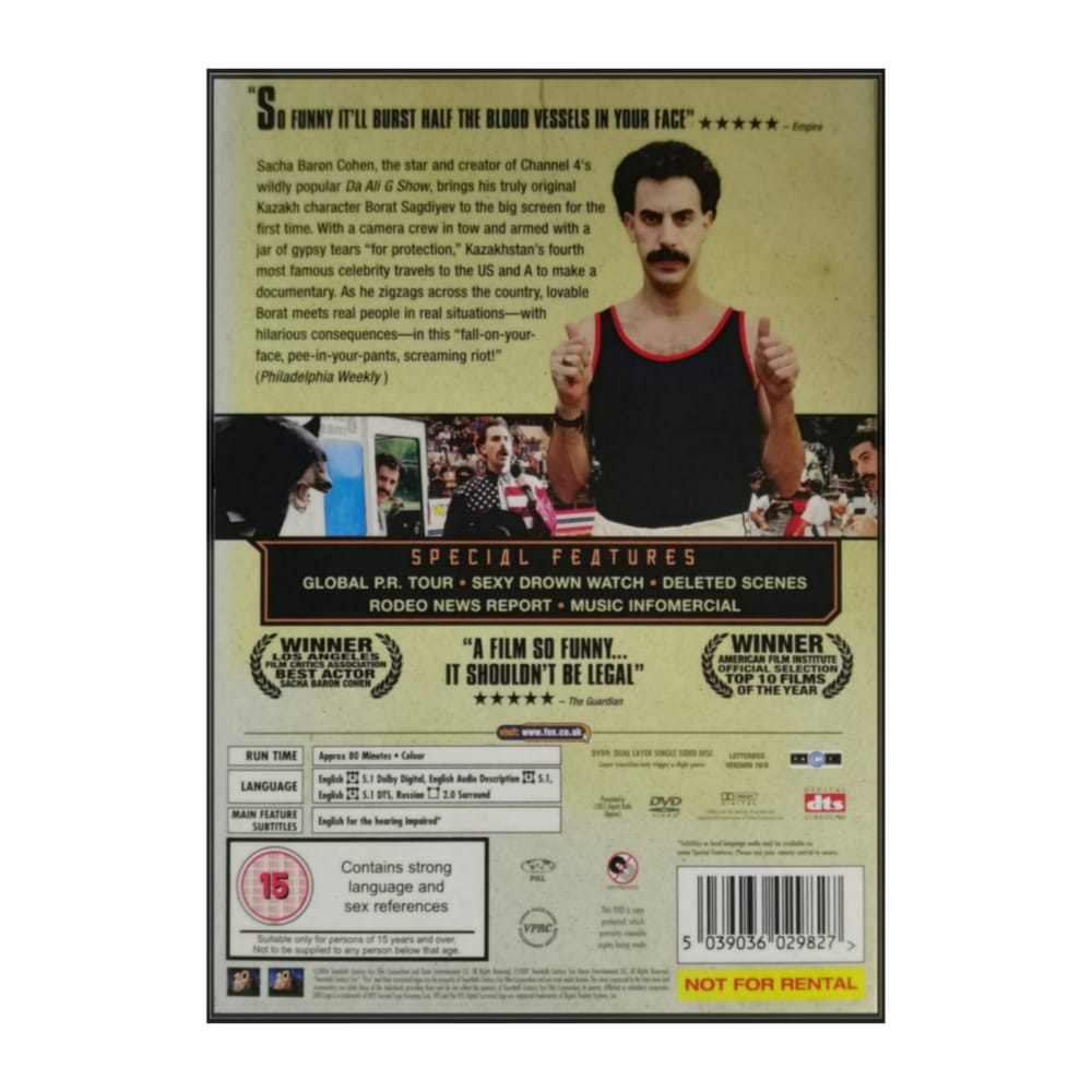 Borat: Cultural Learnings Of America For Make Benefit Glorious Nation Of Kazakhstan