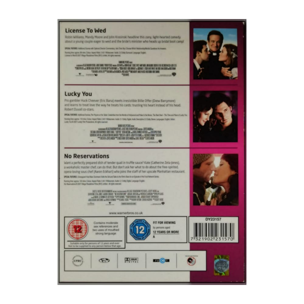 Licence To Wed + Lucky You + No Reservations
