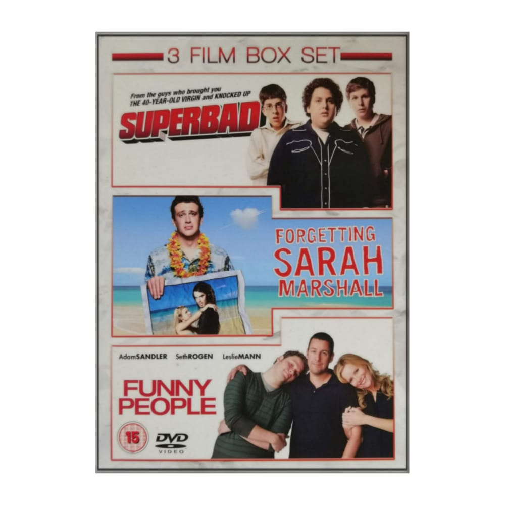 Superbad + Forgetting Sarah Marshall + Funny People