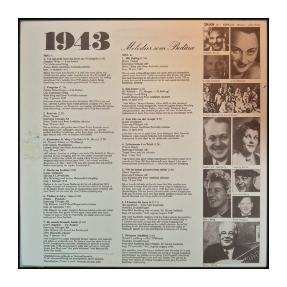 Melodier Som Bedåra 1943