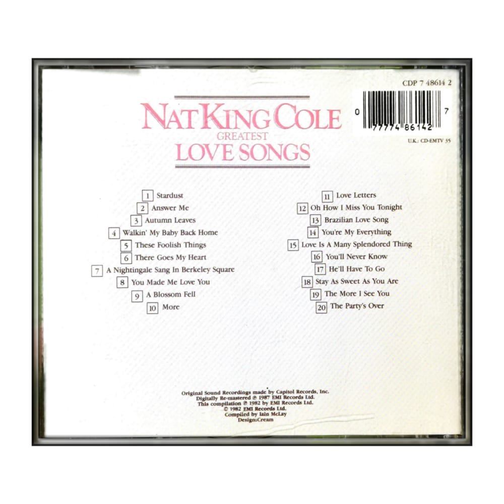 Nat King Cole: Greatest Love Songs