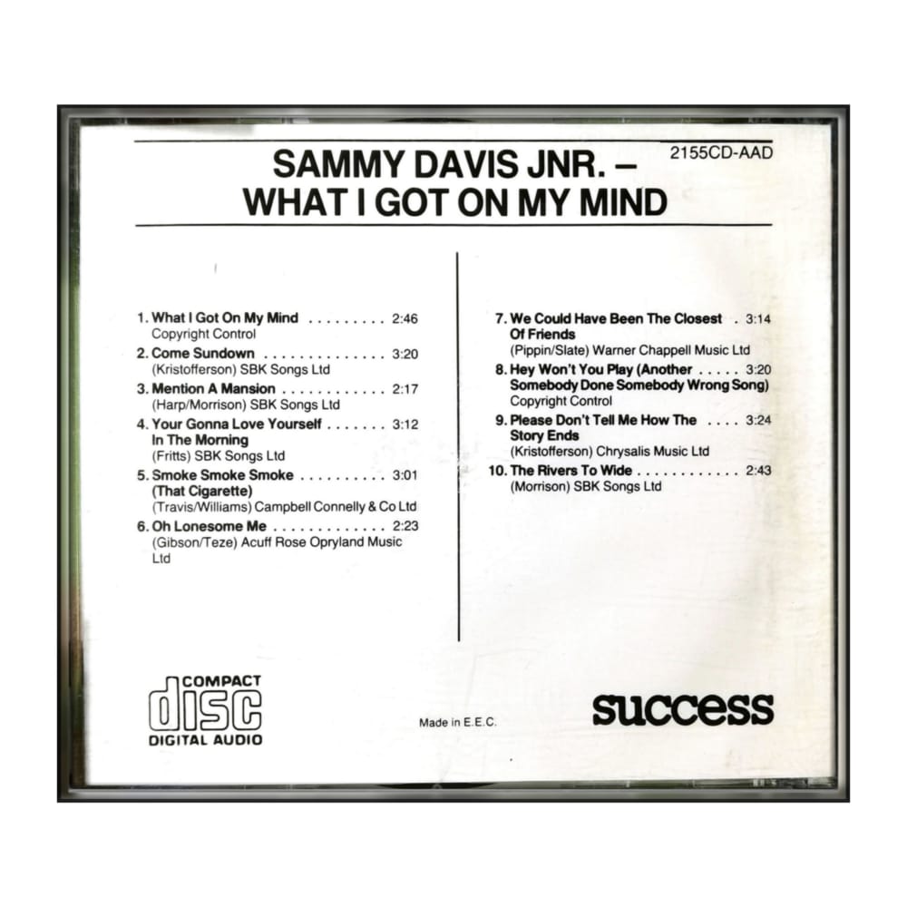 Sammy Davis Jr: What I'Ve Got In Mind