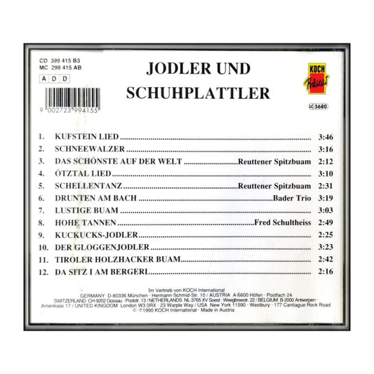Jodler Und Schuhplattler