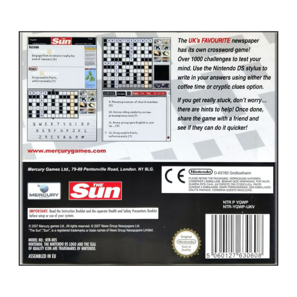 The Sun Crossword Challenge