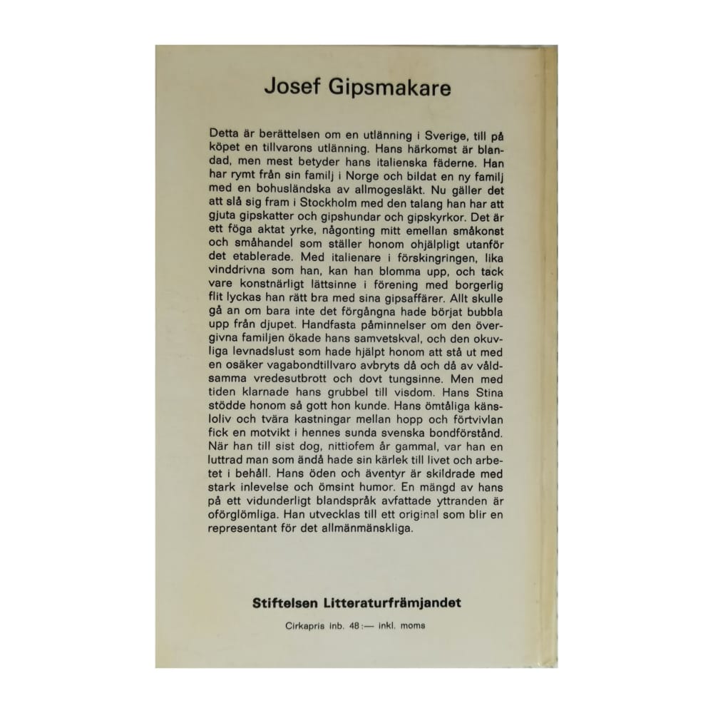 Irja Browallius: Josef Gipsmakare