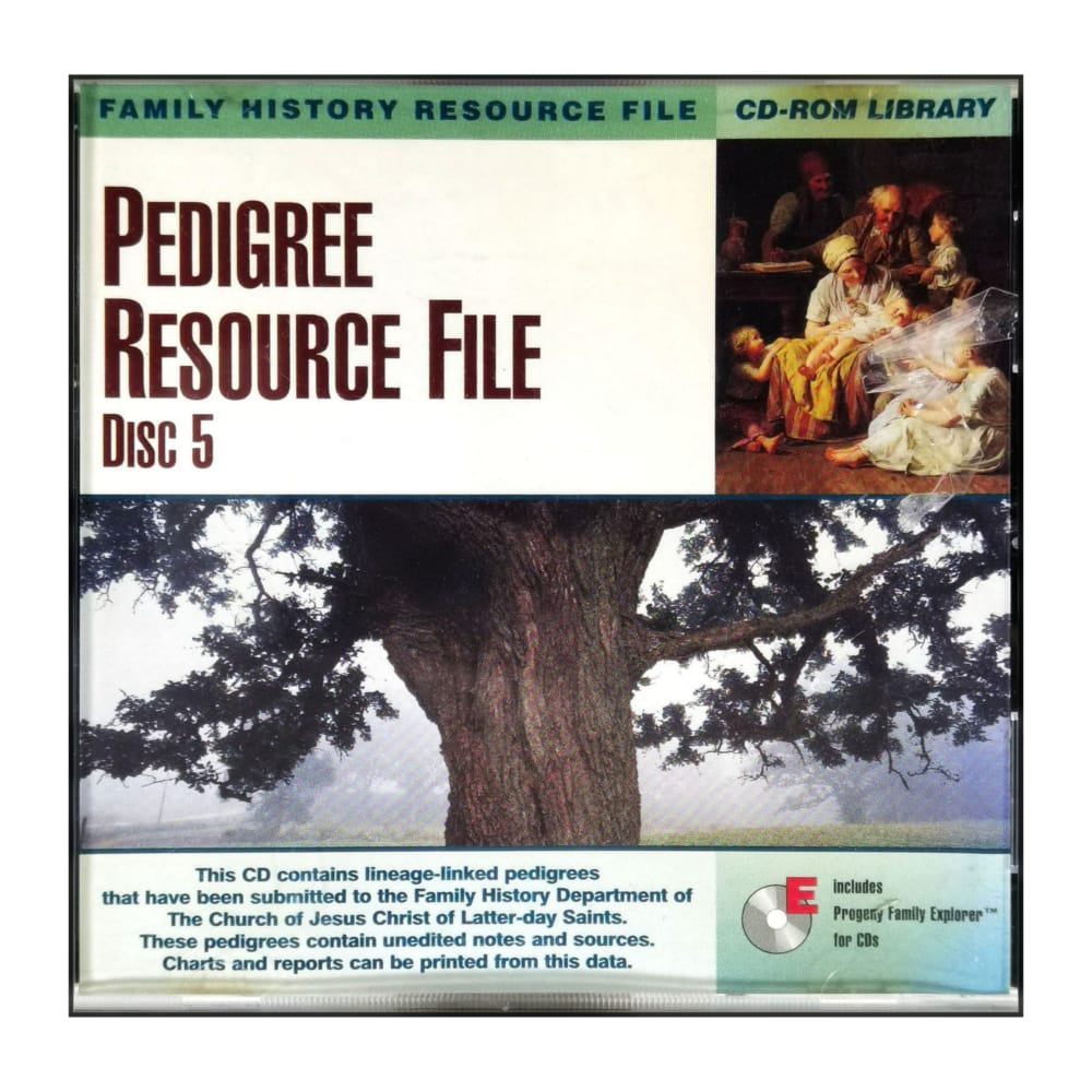 Family History Resource File: Pedigree Resource File Disc 5
