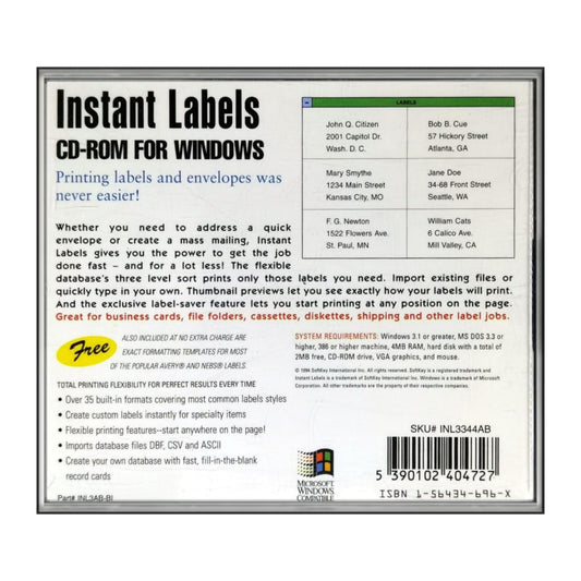 Instant Labels