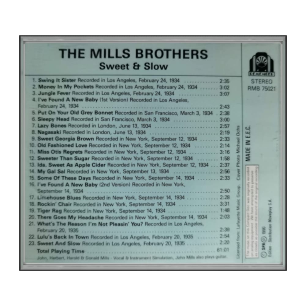 The Mills Brothers: Sweet And Slow