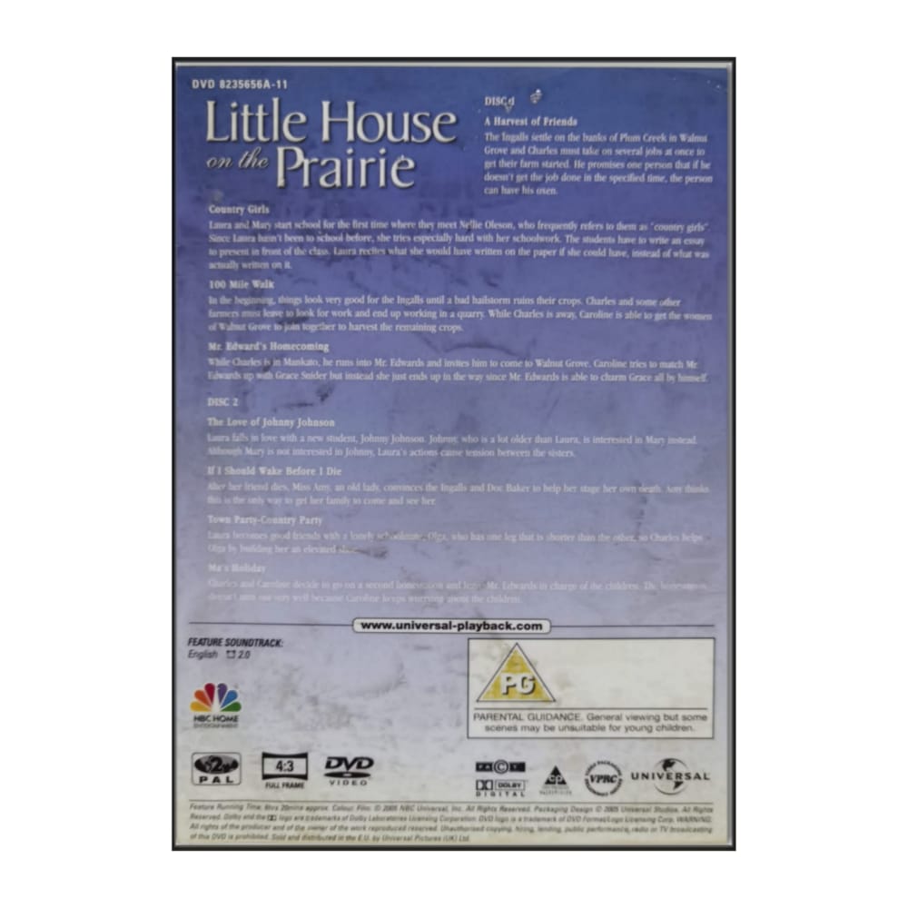 Little House On The Prairie 1 Disc-1-2