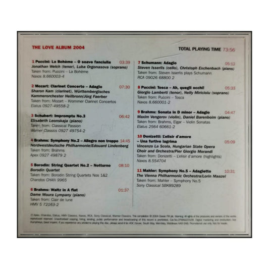 Classic Fm: The Love Album 2004