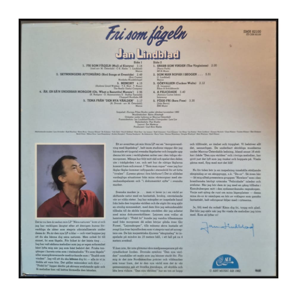 Jan Lindblad: Fri Som Fågeln