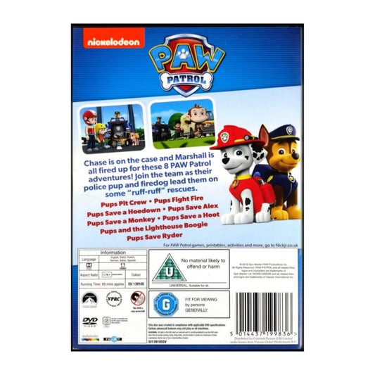 Paw Patrol: Marshall And Chase On The Case