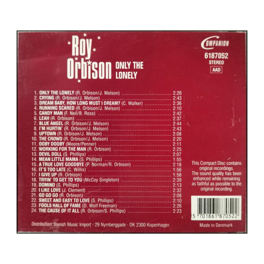 Roy Orbison: Only The Lonely