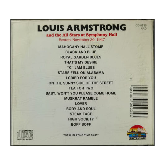 Louis Armstrong And The All Stars At Symphony Hall: Immortal Concerts