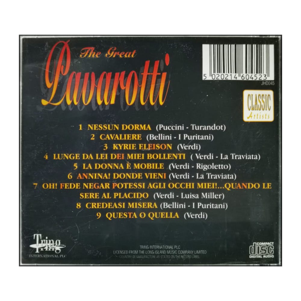 Luciano Pavarotti: The Great Pavarotti