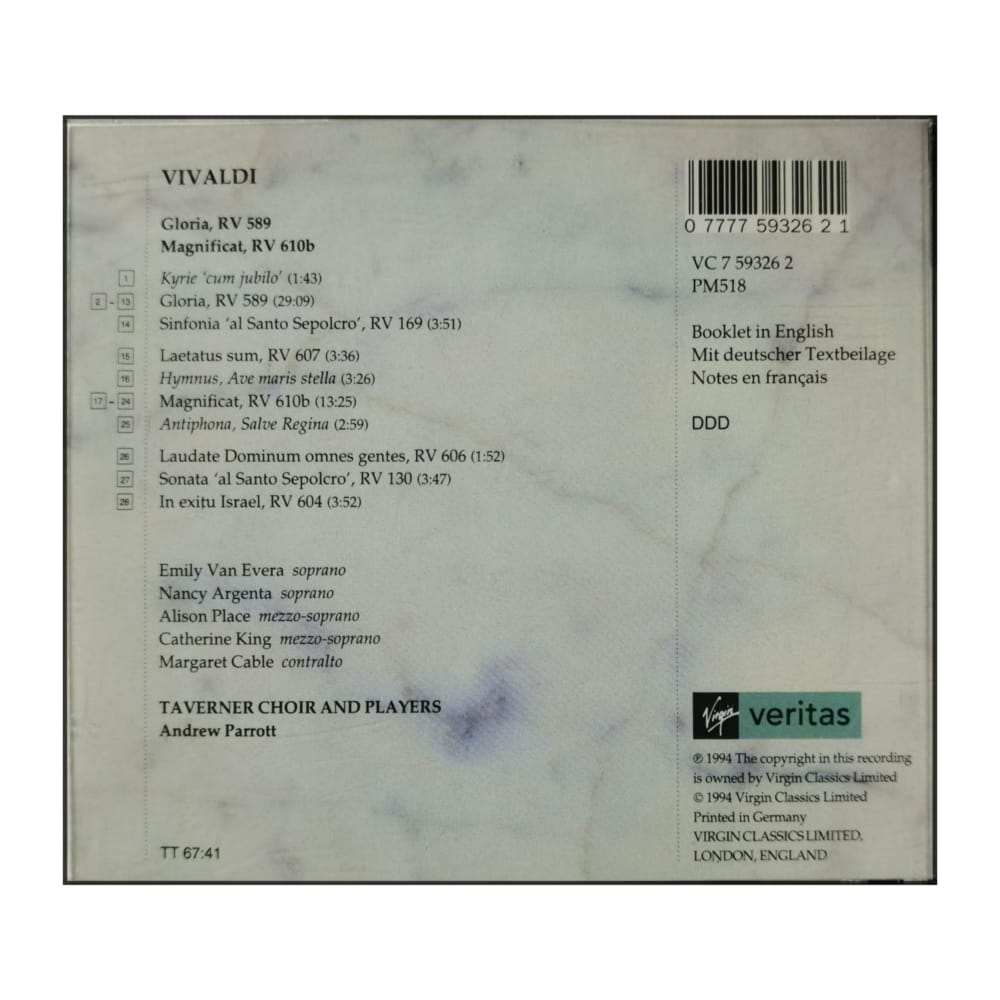 Andrew Parrott: Vivaldi Gloria Magnificat