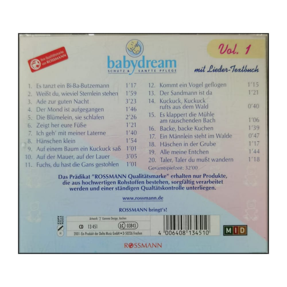 Babydream Songs V1