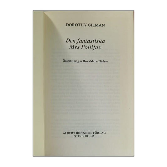 Dorothy Gilman: Den Fantastiska Mrs Pollifax