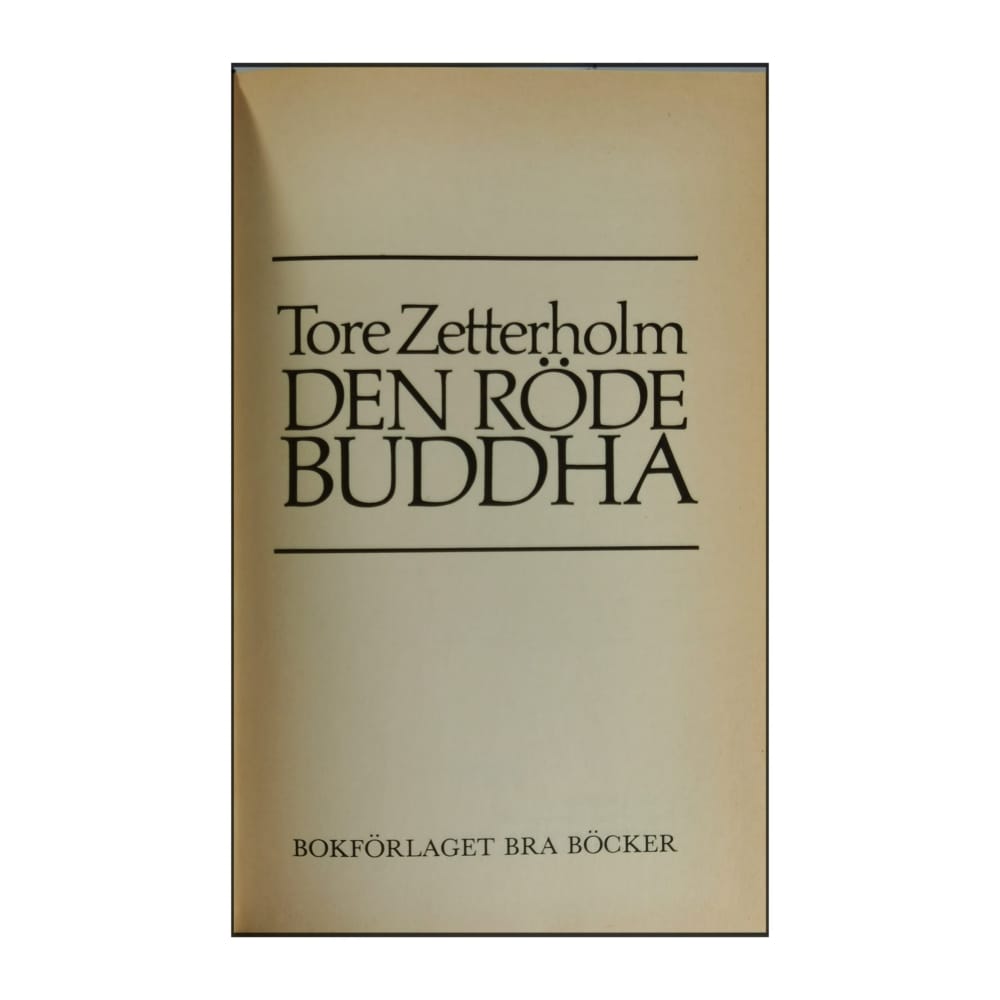 Tore Zetterholm: Den Röde Buddha
