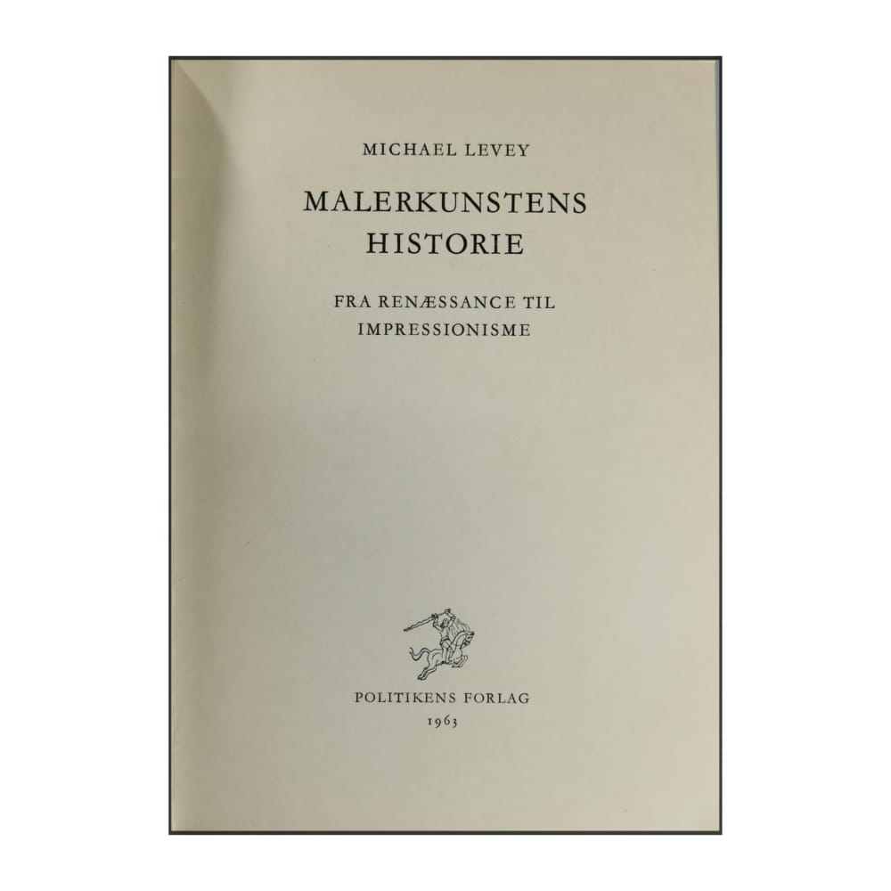 Michael Levey: Malerkunstens Historie
