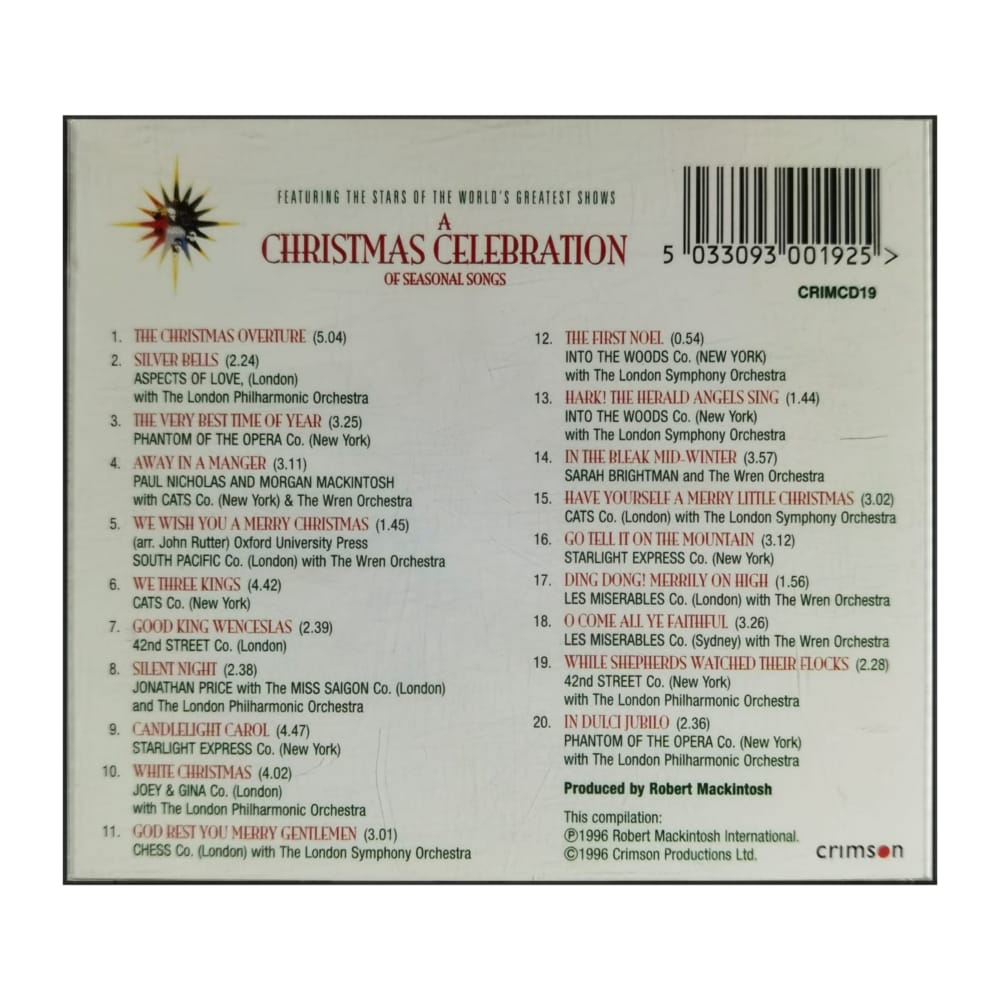 A Christmas Celebration Of Seasonal Songs