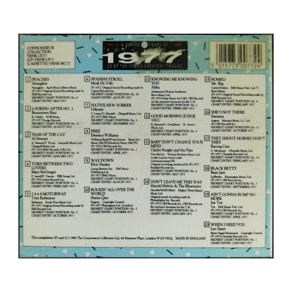 A Series 25 Years Of Rock & Roll 1977